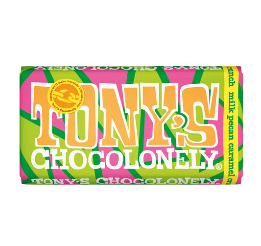 Tonys Milk Pecan Caramel Crunch (180g)