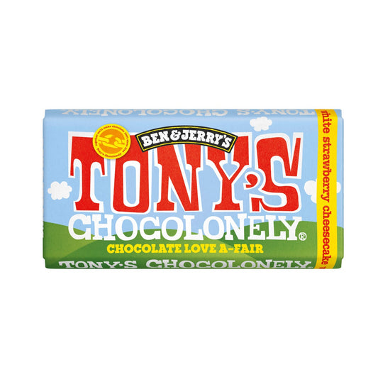 Tonys Ben & Jerrys White Strawberry Cheesecake (180g)