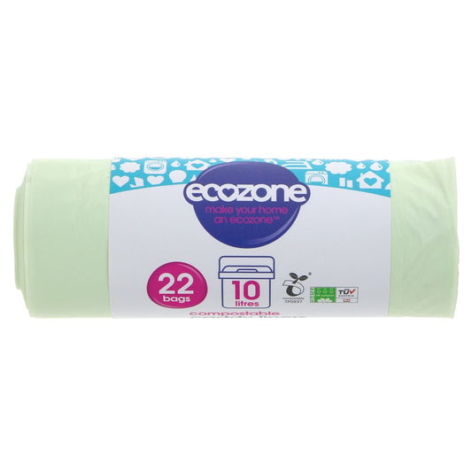 EcoZone Compostable Caddy Liners 10L (22 Bags)