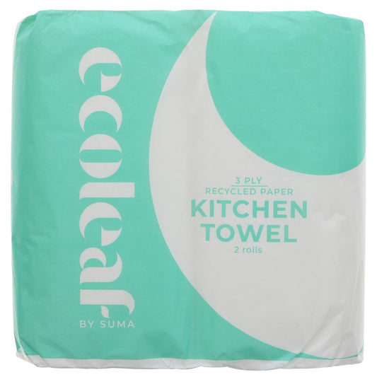 EcoLeaf Kitchen Roll 3 Ply (2 Pack)