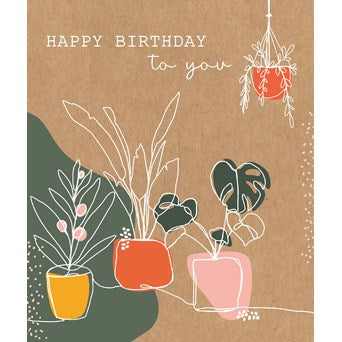Eco Natures Card Happy Birthday To You